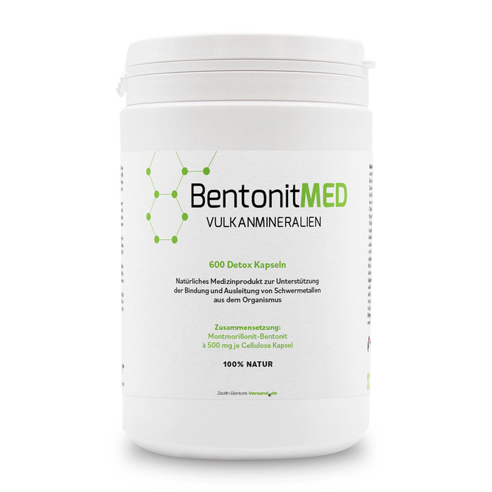 Bentonit MED® Vulkanmineralien - Kapseln (600 Stk.)