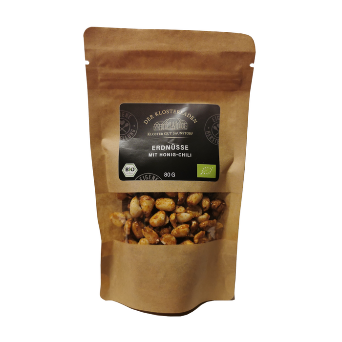 Erdnüsse mit Honig-Chili (80 g) - BIO - nach hauseigener Rezeptur!