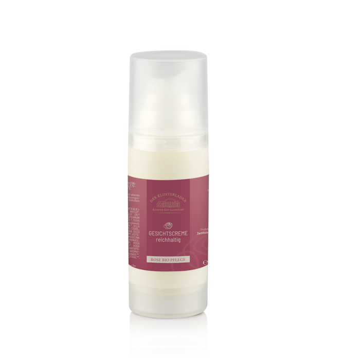 Gesichtscreme reichhaltig (Rose Bio Pflege, 50 ml)🌹 Produkt des Monats🌹Spare 10%!
