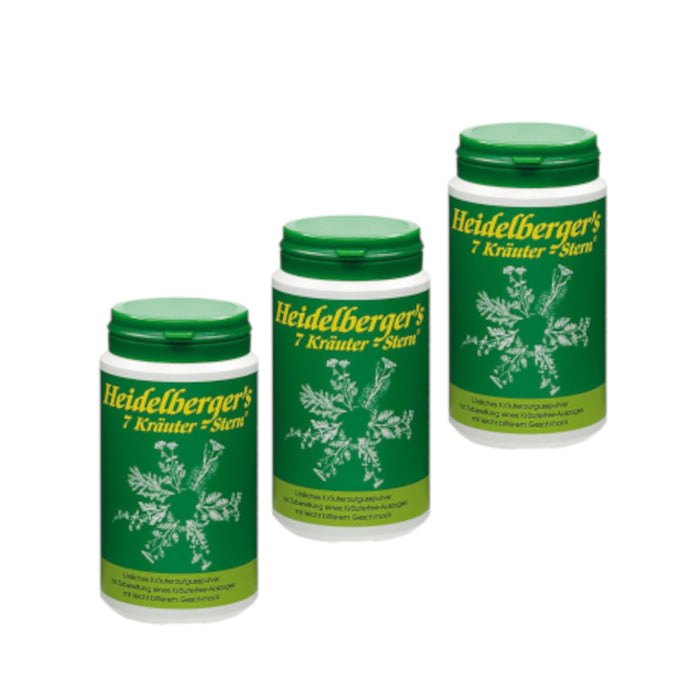 Heidelberger´s 7 Kräuter-Stern classic - Pulver (Familienpackung 3 x 100 g) - Spare 5 %!