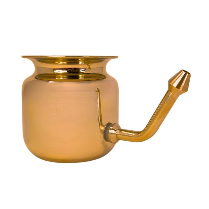 Neti-Pott (Nasenspül-Kännchen) aus Kupfer.