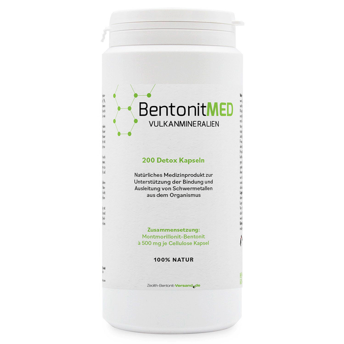 Bentonit MED® Vulkanmineralien - Kapseln (200 Stk.)