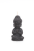 Schwarze handgefertigte "Baby-Buddha-Kerze". 