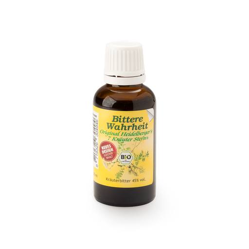 "Heidelberger´s 7 Kräuter-Stern Bittere Wahrheit Bio - Kräuterbitter" in Braunglasflasche. Weitere Informationen in der Produktbeschreibung.