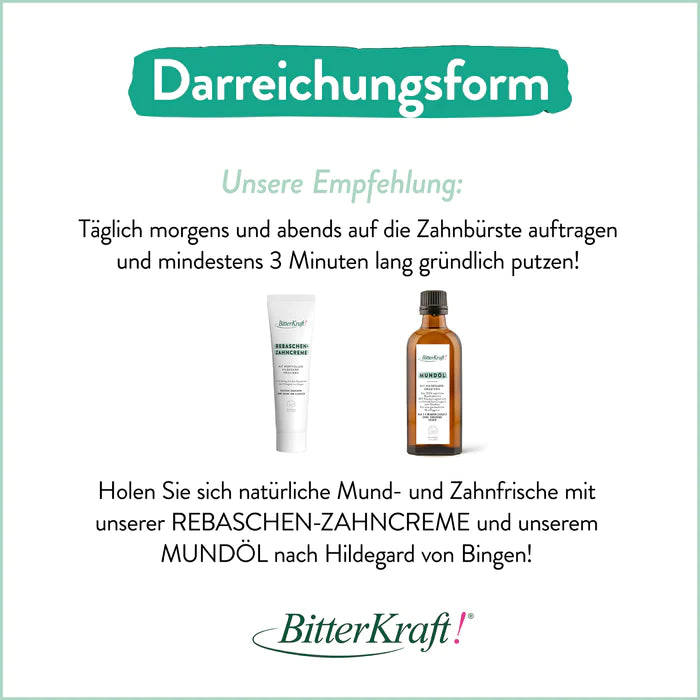 Zahncreme mit Rebasche (75ml)