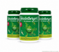 Ayurvedisches „Kurkuma-Pulver“ in weiß-goldener Dose. Weitere Informationen siehe Produktbeschreibung. Produktabbildung mithilfe von KI erstellt. 