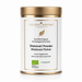 Ayurvedisches „Shatavari-Pulver“ in weiß-goldener Dose. Weitere Informationen siehe Produktbeschreibung.