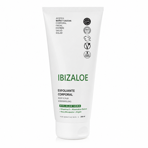 "Aloe Vera Körperpeeling" in Tube aus Kunststoff. Weitere Informationen siehe Produktbeschreibung. 