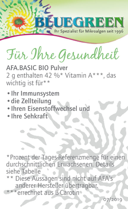 AFA Algen Basic - Pulver (90g) - Der Klosterladen - Gut Saunstorf