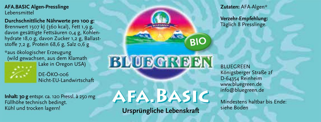 AFA Algen Basic - Presslinge (120 Stk.)