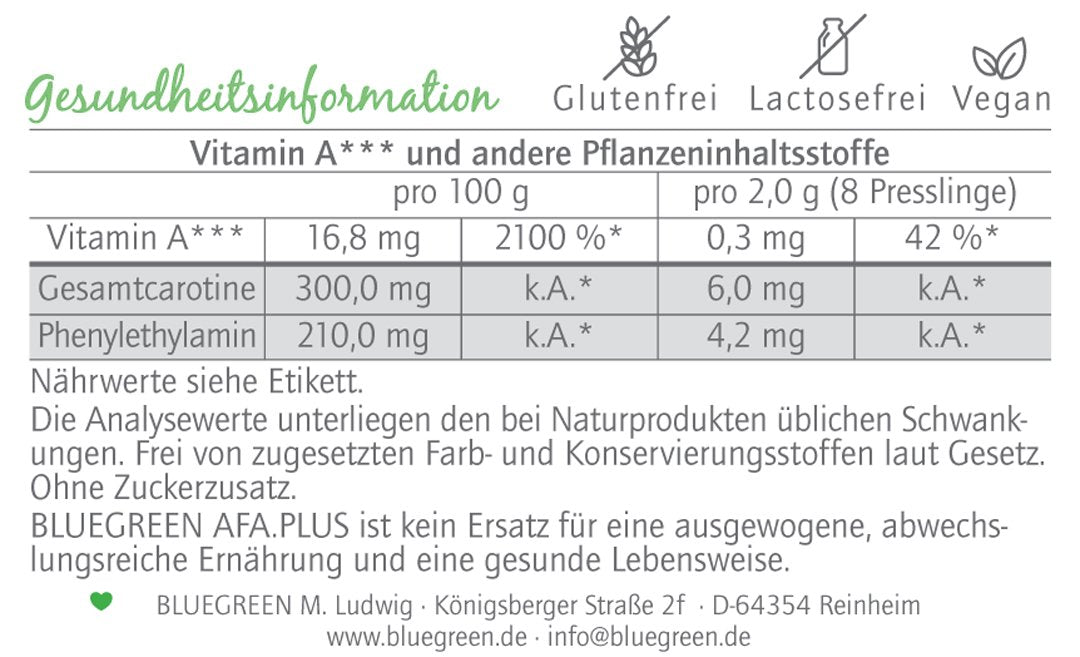 AFA Algen Plus - Presslinge (120 Stk.)