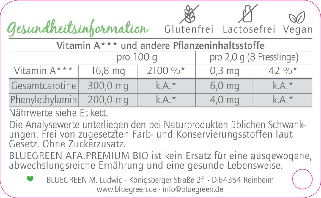 AFA Algen Premium - Presslinge (360 Stk.)