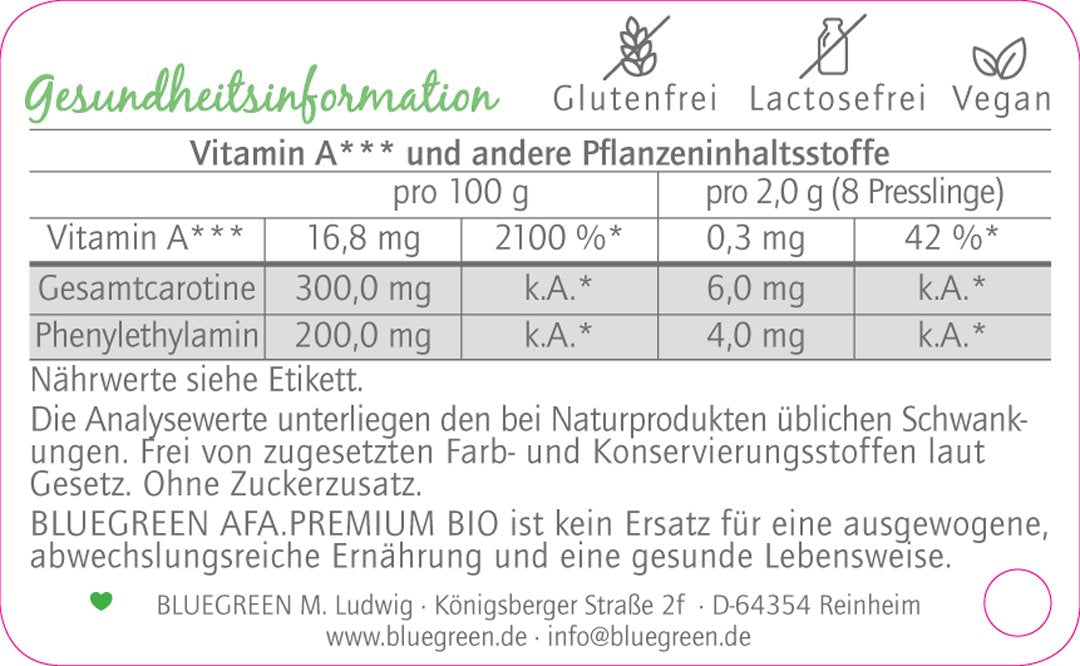 AFA Algen Premium - Presslinge (999 Stk.)