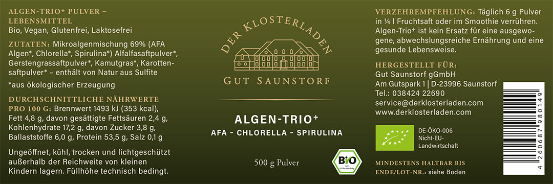 Algen Trio⁺ - Pulver (500g)