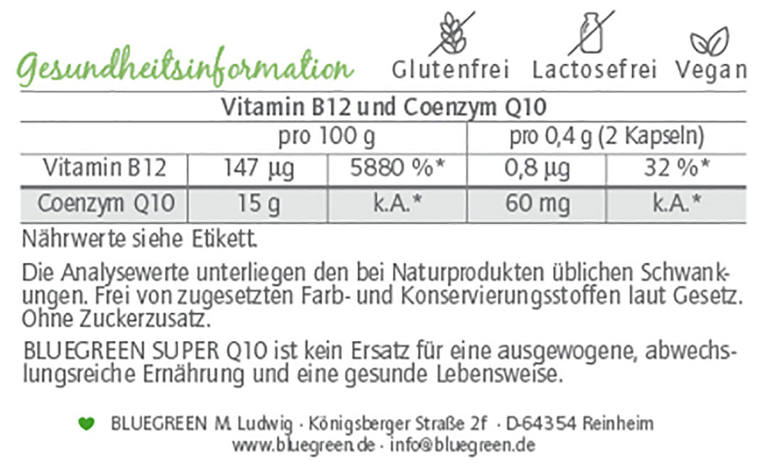 Super Q10 - Kapseln (60 Stk.) - Der Klosterladen - Gut Saunstorf