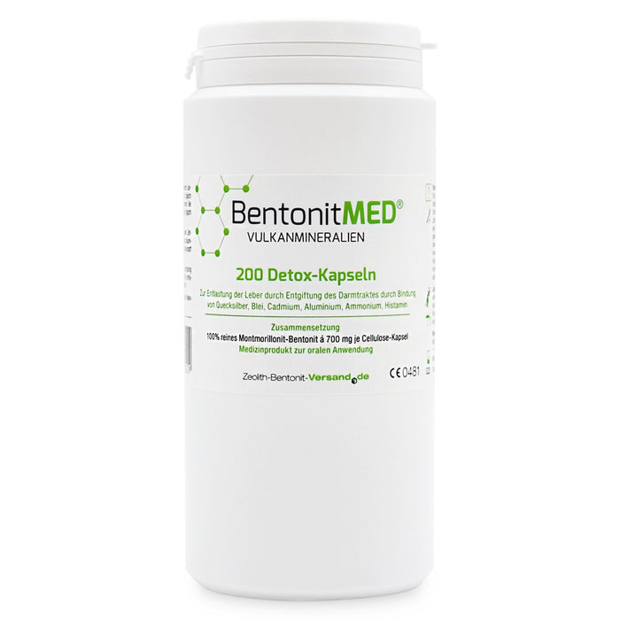 Bentonit MED® Vulkanmineralien - Kapseln (200 Stk.)