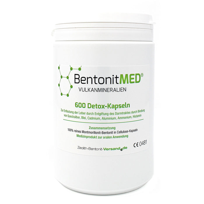 Bentonit MED® Vulkanmineralien - Kapseln (600 Stk.)