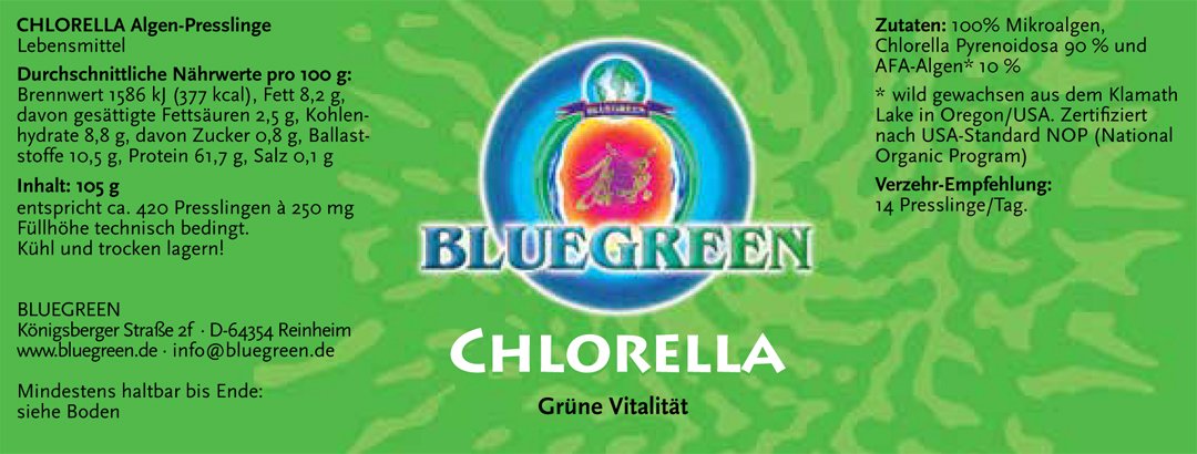 Chlorella + 10% AFA - Presslinge (420 Stk.)