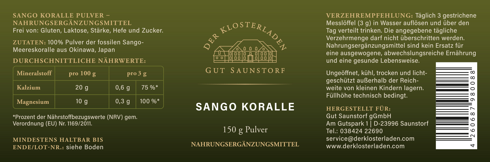 Sango Koralle - Pulver (150g)