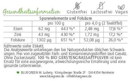 Gerstengrassaftpulver (100g)