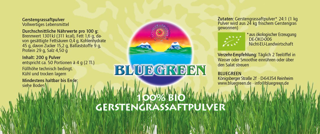Gerstengrassaftpulver (200g)