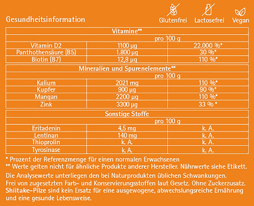 Shiitake Pilz - Pulver (100g)