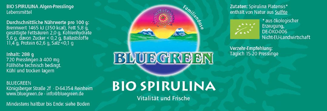 Spirulina - Presslinge (720 Stk.)